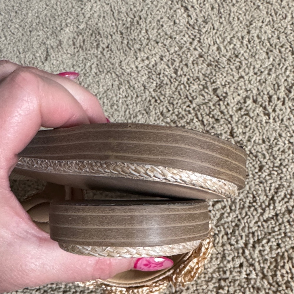 a new day Beige Crochet Floral Slide Mules - Picture 7 of 10
